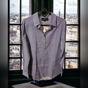 Liza Byrd Striped Paisley Top Size XS